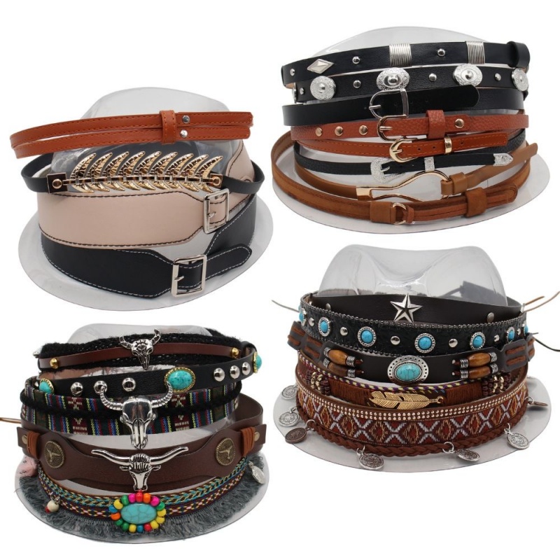 Men Accessories Ethnic - Retro Etnik Tarz Kemer, Saç Bandı,