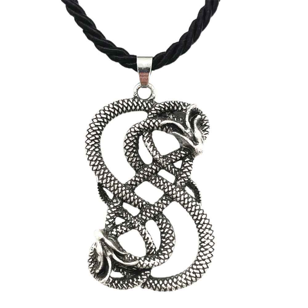 Men Accessories Ethnic - İskandinav Loki çift ejderha Goth Ouroboros