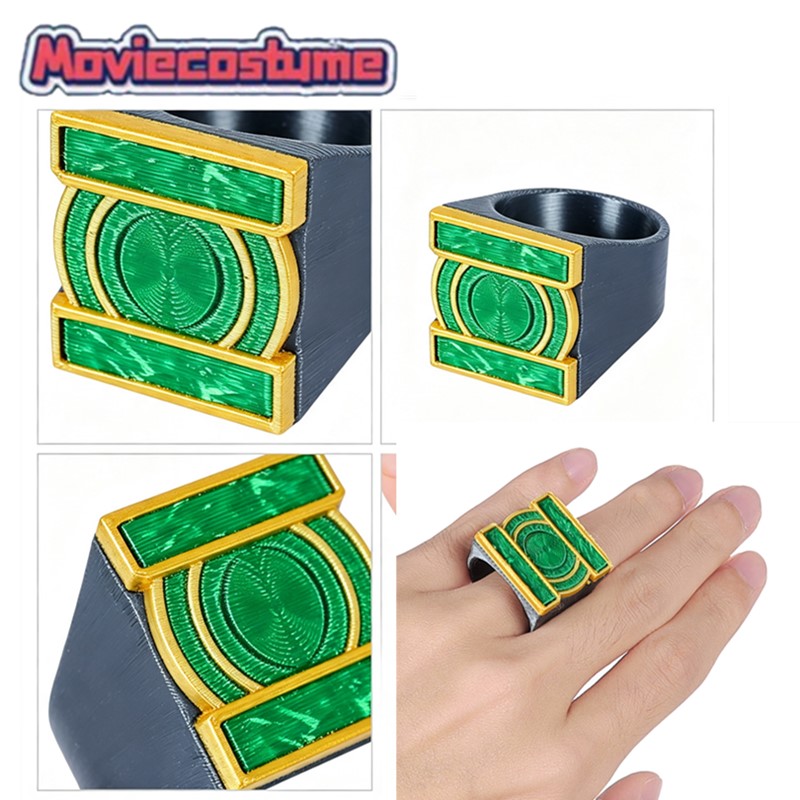 Men Accessories Jordan - Yeşil Altın Yüzükler Yetişkin Hal Cosplay