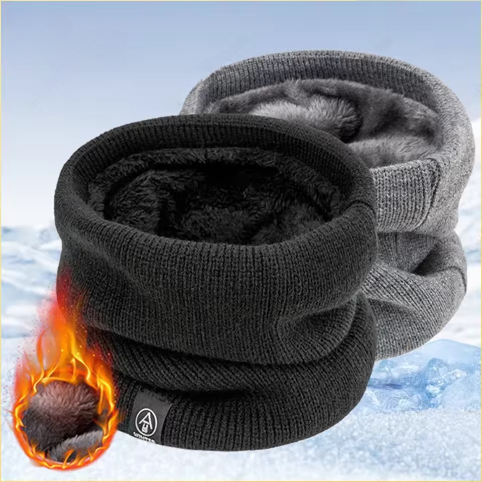 Men'S Accessories Rings - Kış Boyun Isıtıcı Eşarp Polar Astarlı