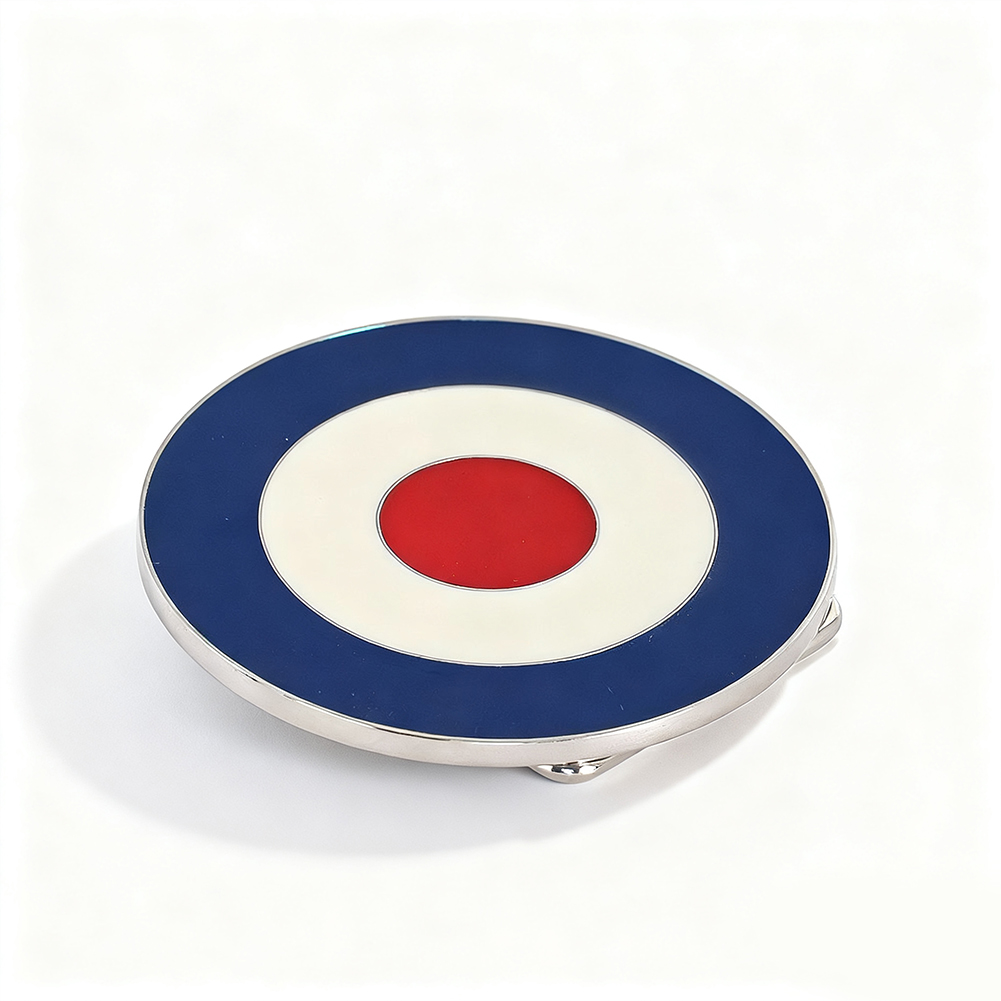 Men'S Accessories Target - Retro Hedef Yuvarlak Kemer Tokası 7.7
