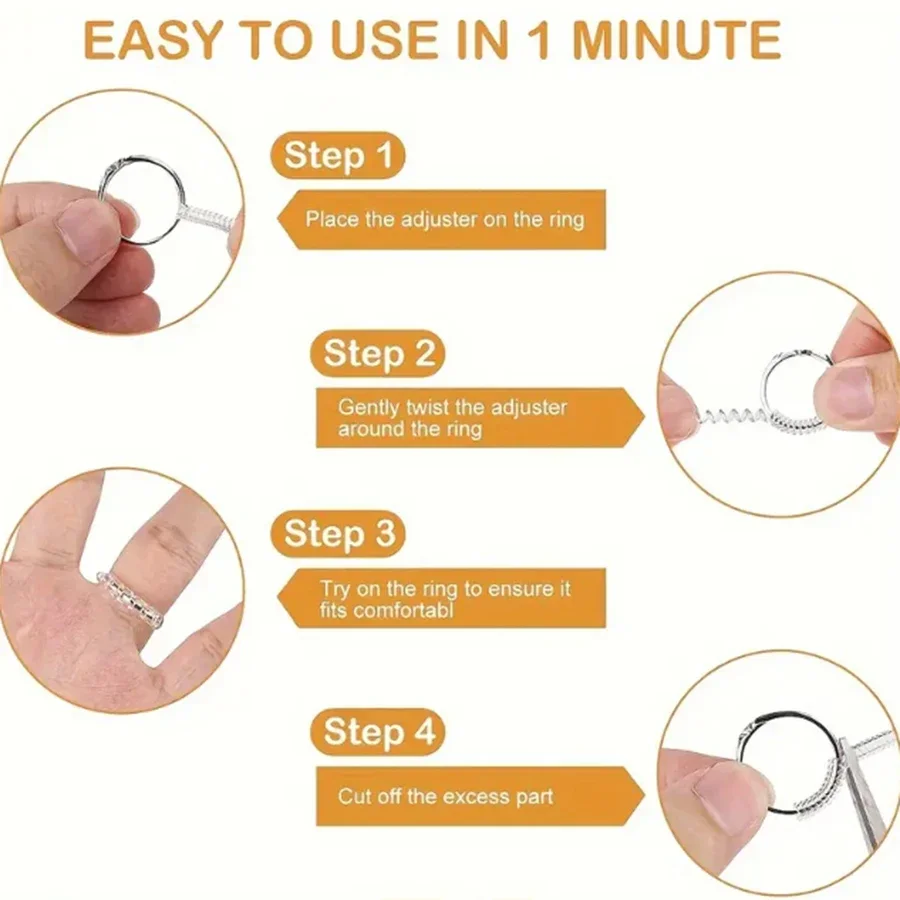 4/8 adet-Halka Boyutu Ayarlayı - Men'S Accessories Rings incelemesi ve fiyatı