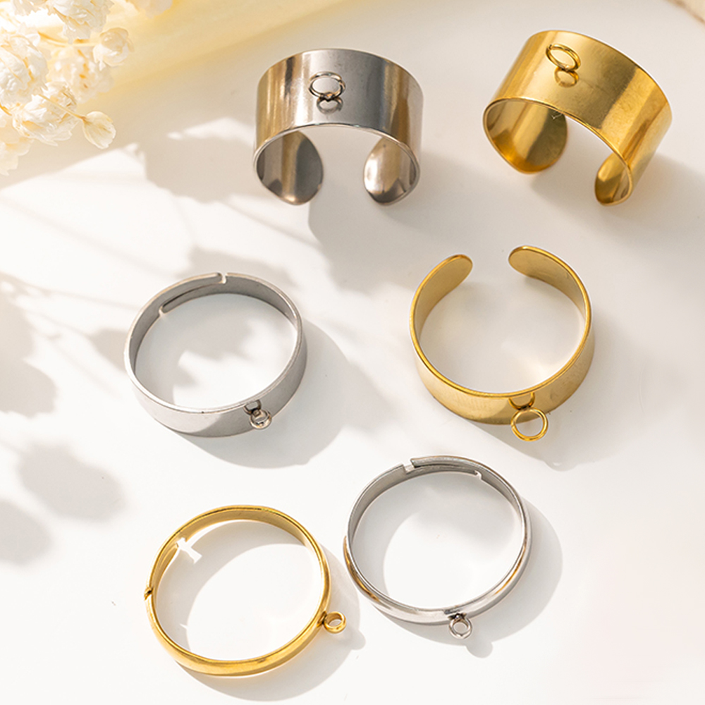 5 adet/grup Paslanmaz Çelik Al - Men'S Accessories Rings incelemesi ve fiyatı