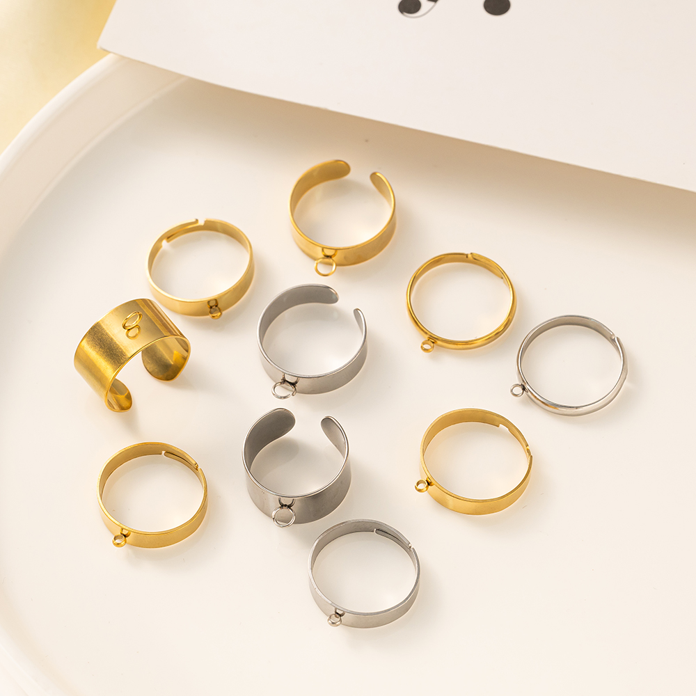 5 adet/grup Paslanmaz Çelik Al - Men'S Accessories Rings incelemesi ve fiyatı