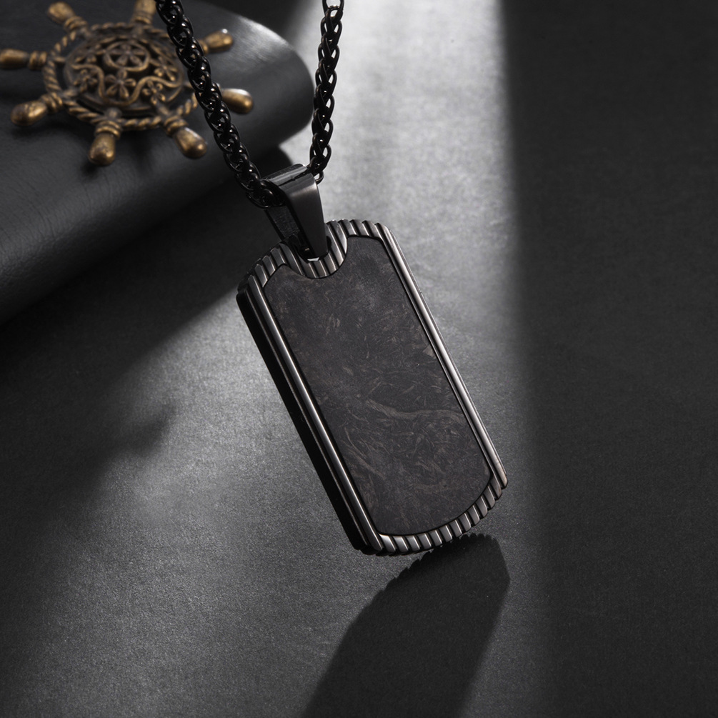 Karbon Fiber Kolye Paslanmaz Ç - Men Accessories List incelemesi ve fiyatı